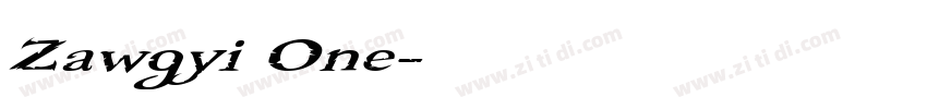 Zawgyi One字体转换